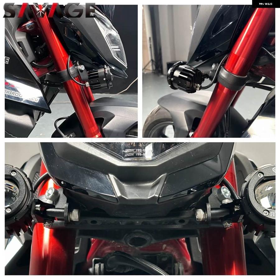 並行輸入品 ホンダ CB750 HORNET 750 2023-2024 フォグライト ブラケット バイク スポットライト LED ヘッドライト ウィンカーラの画像