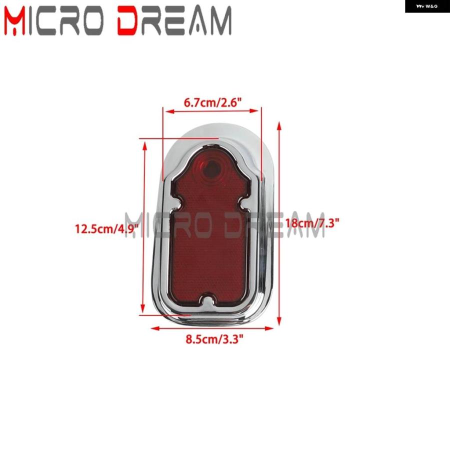 並行輸入品 バイク 12V トゥームストーン テールライト テールランプ リア レッド ストップライト ハーレー ロードキング ストリの画像