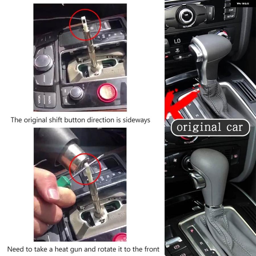 並行輸入品 オートマチック ギア シフト ノブ シフト レバー ハンドルヘッド アウディ Q3 A3 A6 A7 VW ゴルフ CC パサートの画像