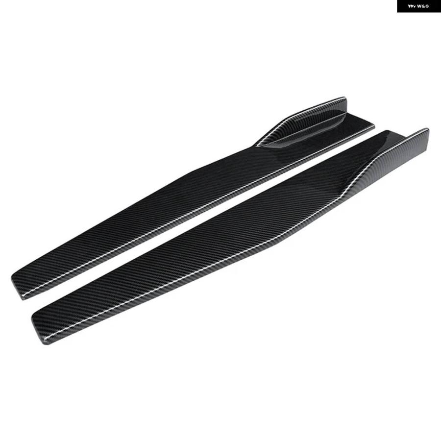 並行輸入品 左/右サイドスカート バンパー ディフューザー スポイラー エプロン ウィング 75CM カーボンルック ABS レクサス GS 2012-2020_6
