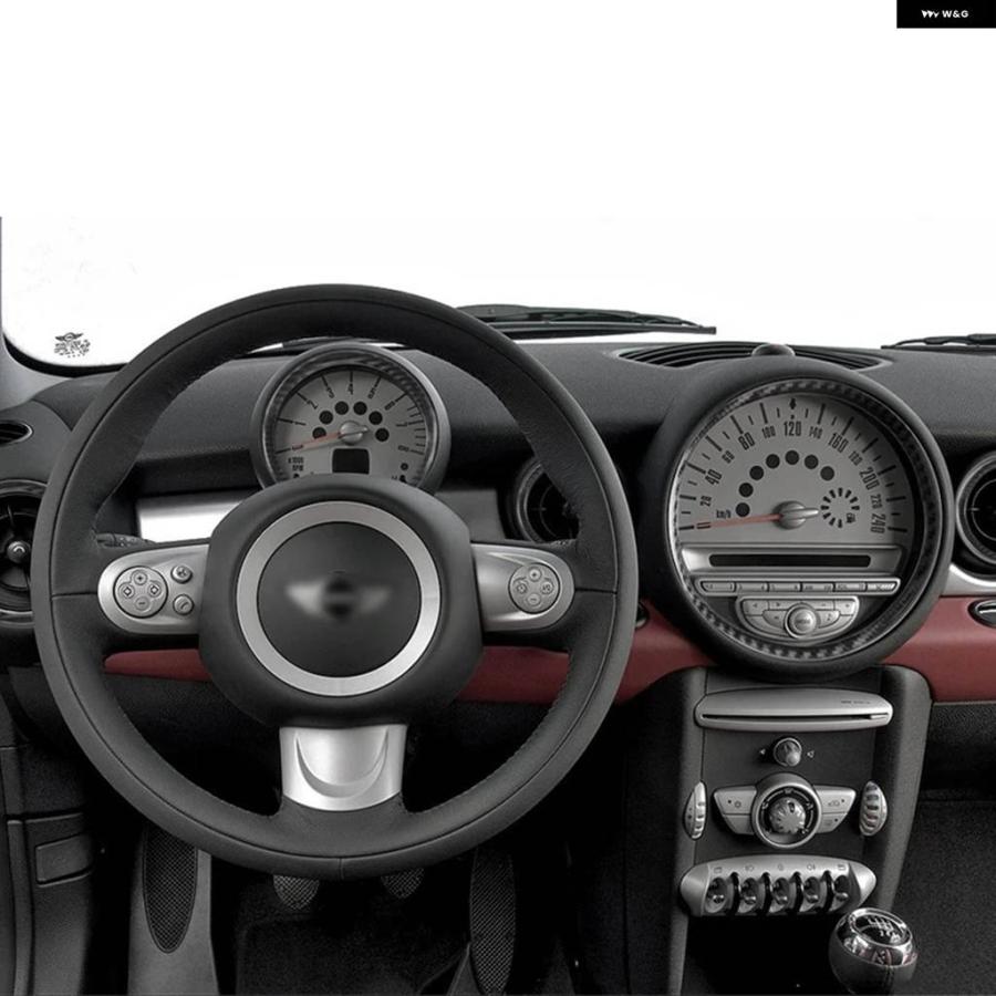 並行輸入品 セントラル ダッシュボード エアコン カバー スピード メーター トリム BMW MINI COOPER R55 R56 R57 2007-2010 カーボンの画像