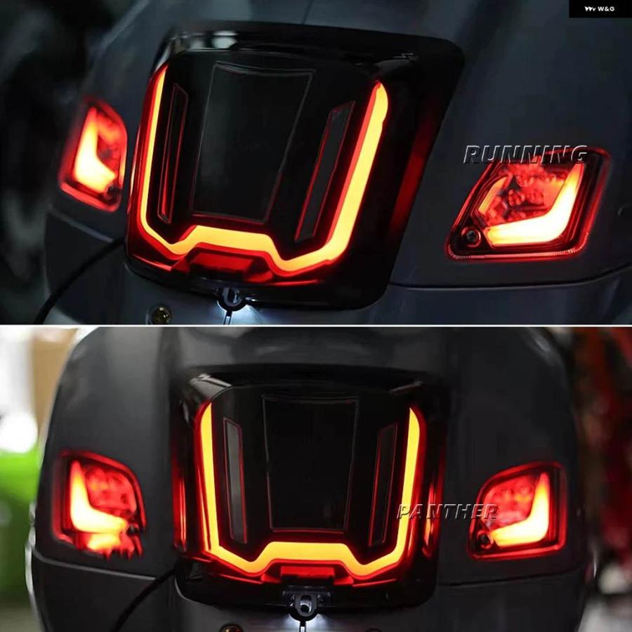 並行輸入品 VESPA GTV300 SEI GIORNI GTV GTS300 GTS オートバイ LED テールランプ リアブレーキ テール ランニングライト VESPA_4