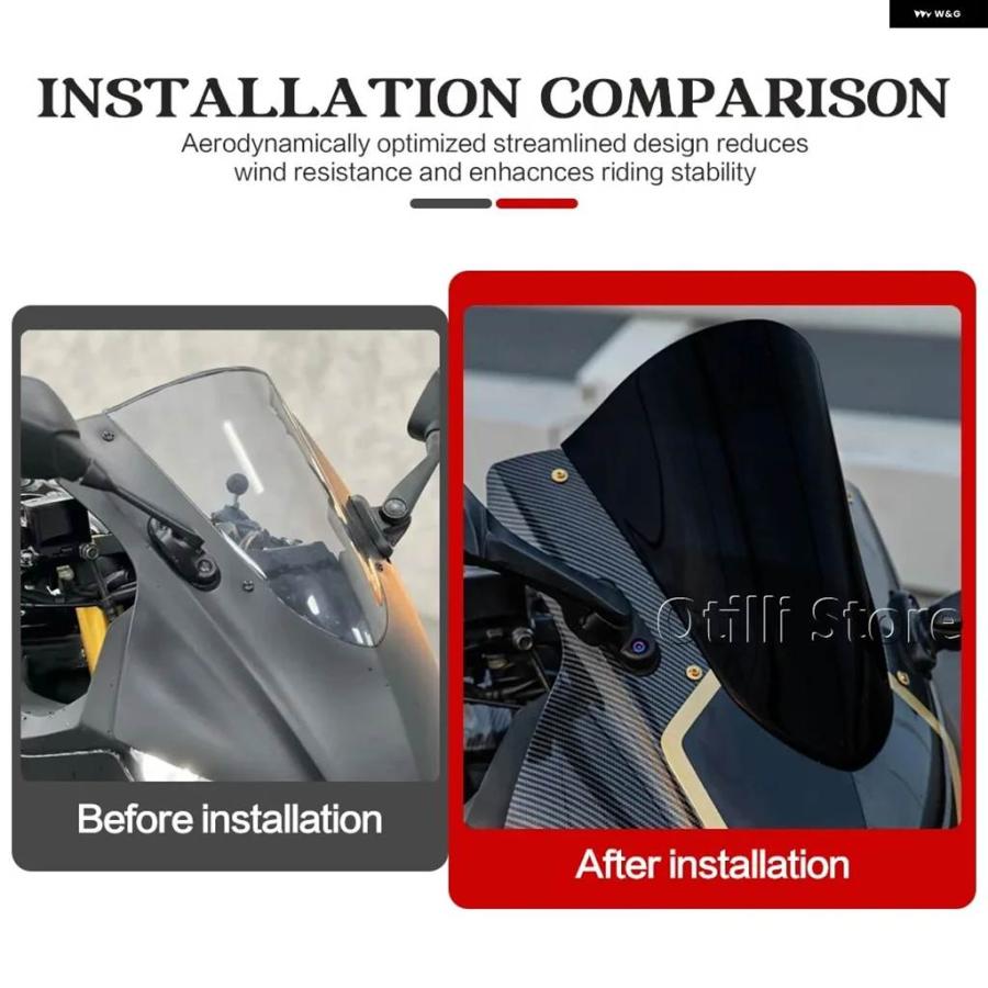 並行輸入品 オートバイ ウインドシールド ウインドスクリーン ヤマハ YZF R25 YZF R3 YZF-R25 YZF-R3 2019-2025 ウインド_8