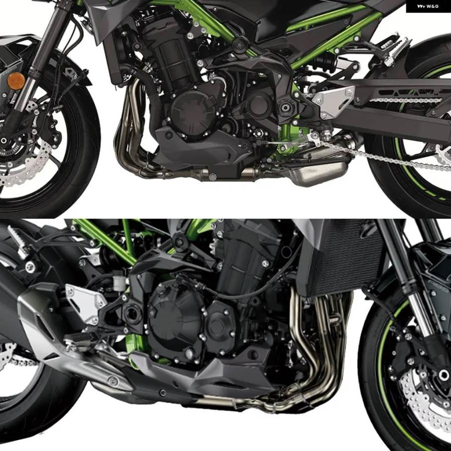 並行輸入品 カワサキ Z900 2020 2021-2025 未塗装 ベリーパン エンジン スポイラー ロワー フェアリング カウリング プロテクタ_10