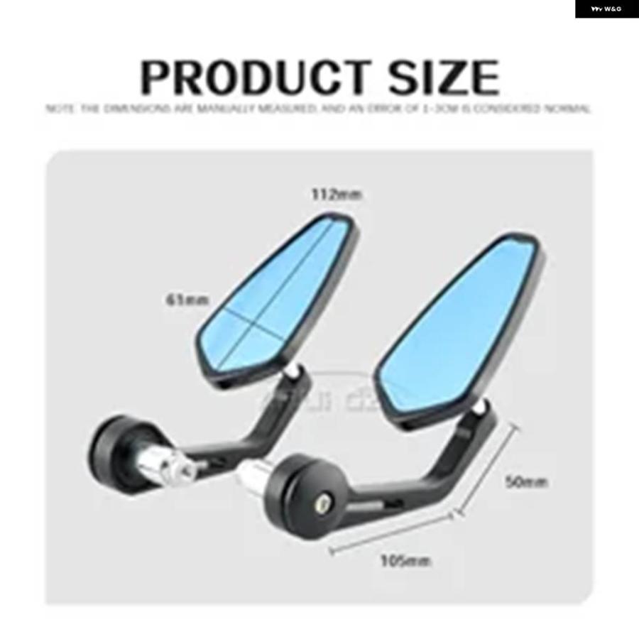 並行輸入品 サイドビューミラー オートバイ ミラー 7/8インチ ハンドルバー エンドミラー CFMOTO 250CL 450CL オートバイ ミラー_6