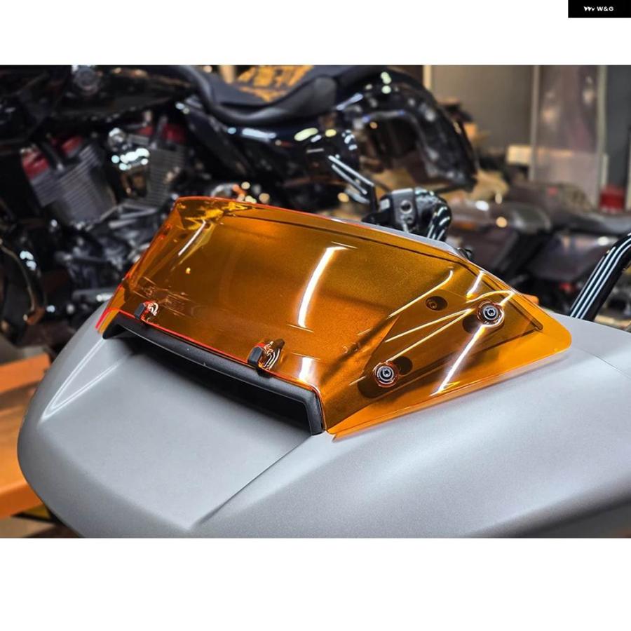 並行輸入品 ハーレー 2023 2024 ツーリング CVO ロードグライド FLTRXSE バイク フロント 4.5インチ ウインドシールド ウインド_10