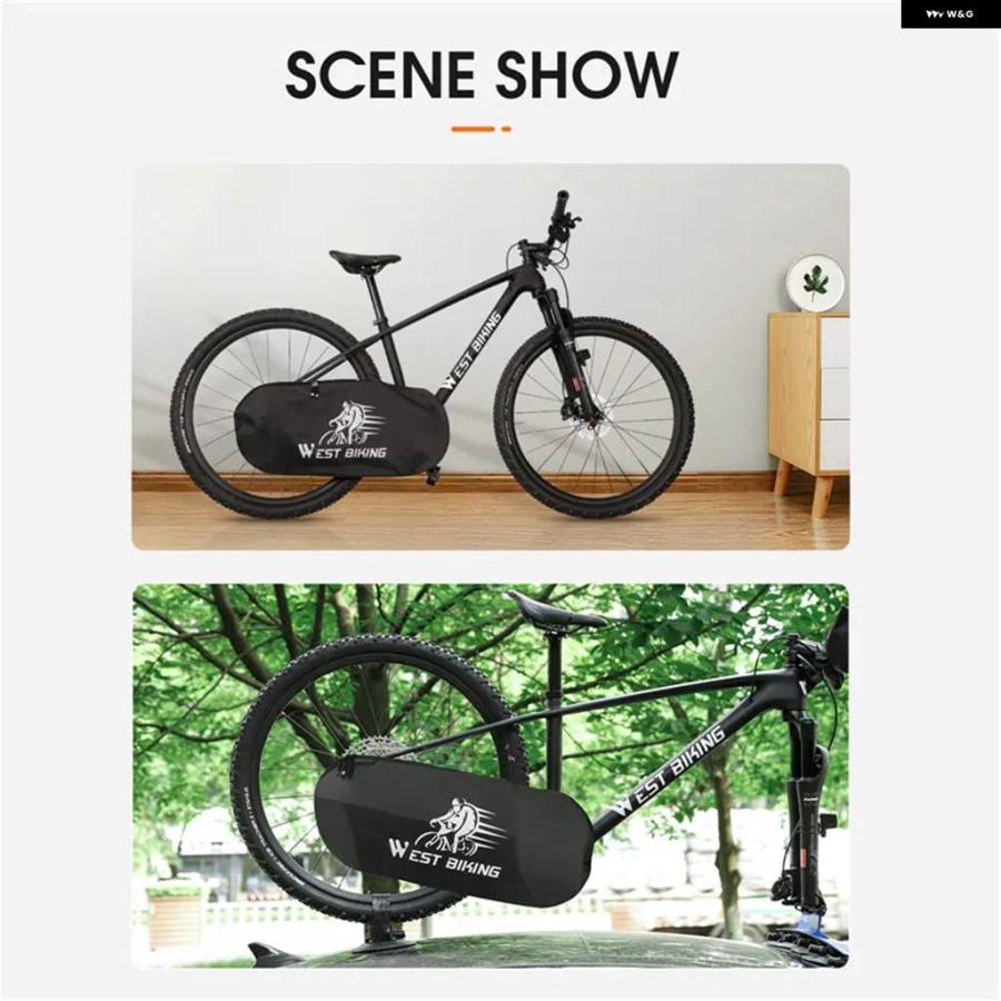 並行輸入品 WEST BIKING 自転車 スプロケット カバー MTB ロード バイク クランクセットカバー 防水 反射 チェーン カバー 自転車 | ブランド登録なし | 06