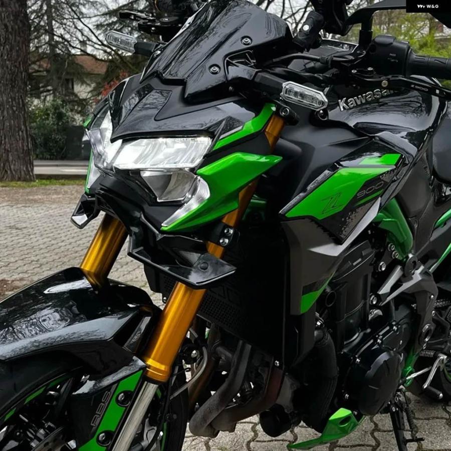 ブランド登録なし - 並行輸入品 カワサキ Z900 2020-2024 フロントスポイラー ダウンフォース ウィングレット フェアリング エアロダイナミック 自動二輪車 ビーク ノーズコー