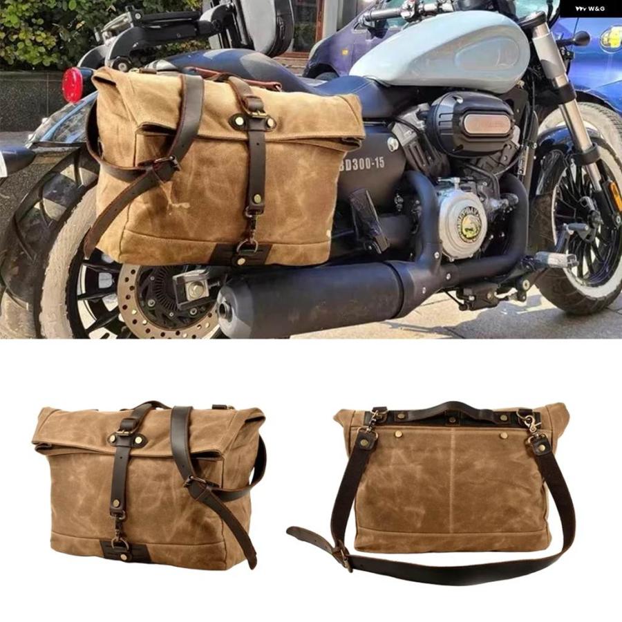 並行輸入品 ヴィンテージ メンズ バイク バックパック 防水 キャンバス 