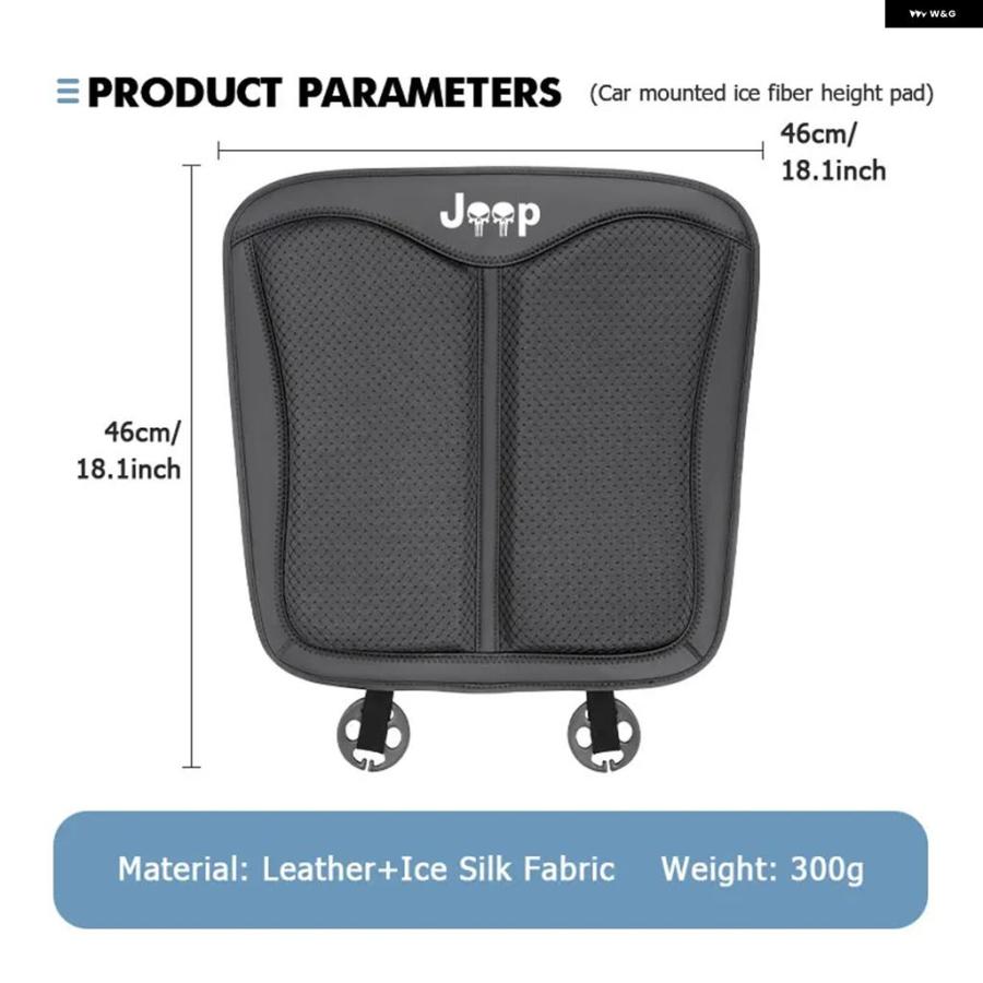 並行輸入品 ジープ アイスシルク カーシートカバー 傷防止 クッション パッド パトリオット レネゲード ラングラー JK JL トレイルホーク | ブランド登録なし | 08