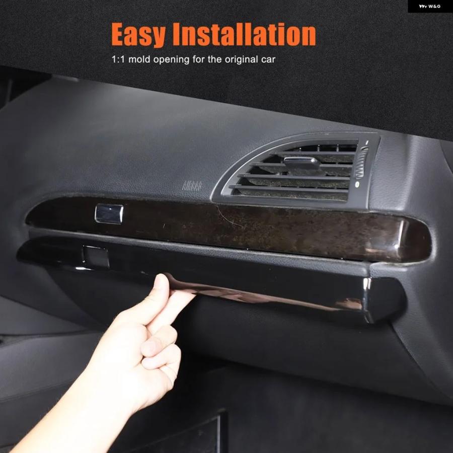 並行輸入品 BMW E63 E64 6シリーズ 2004-2009用 カーパッセンジャー ダッシュボード パネル トリム 装飾 ストリップ ブラック | ブランド登録なし | 04