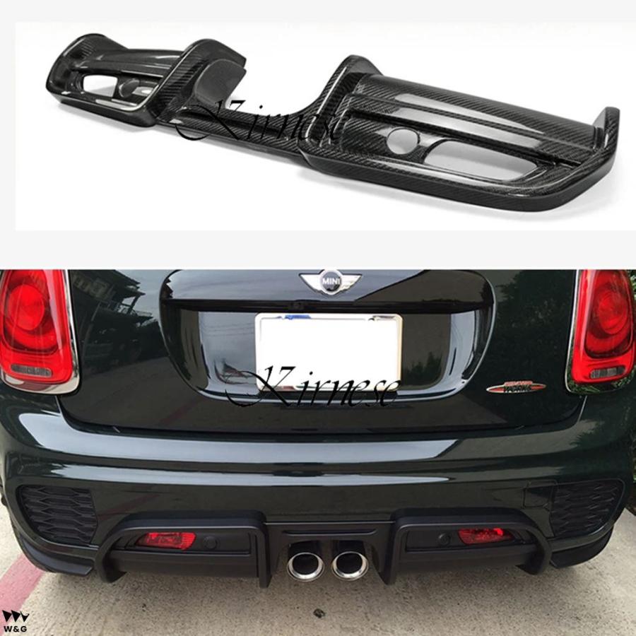 JCW リア バンパー ディフューザー ミニ F56 スタイル カーボン /FRP 