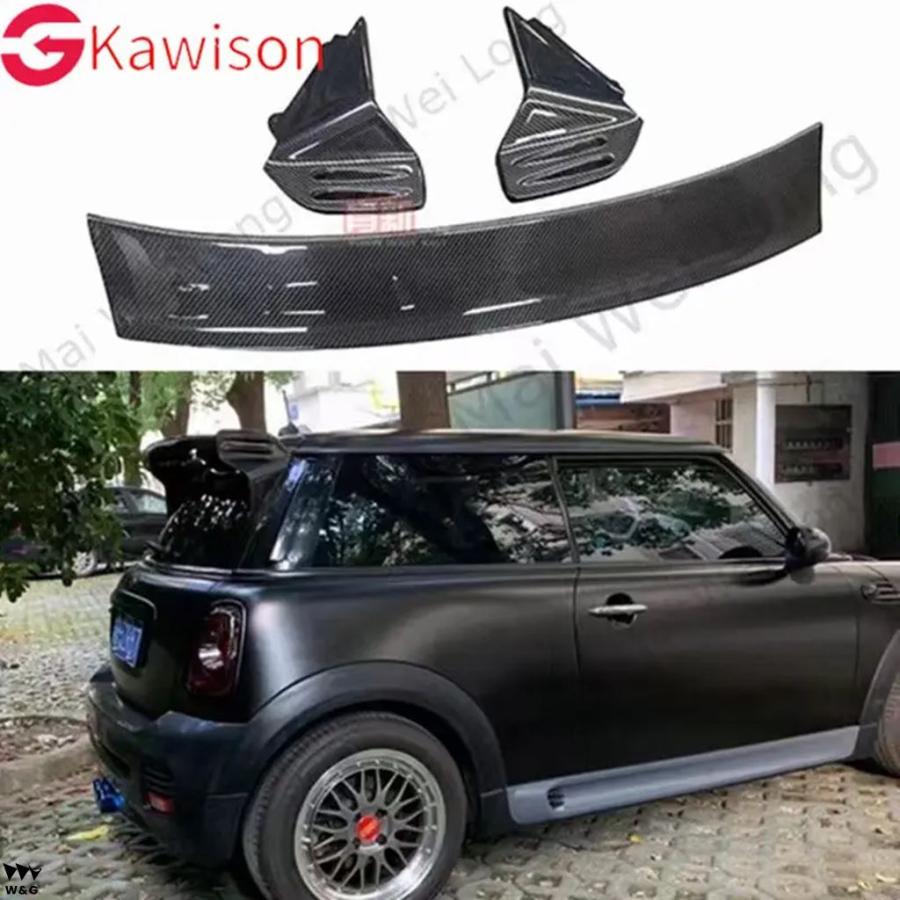 R56 JCW スタイル カーボン ルーフスポイラー ミニクーパー VER.2.11 