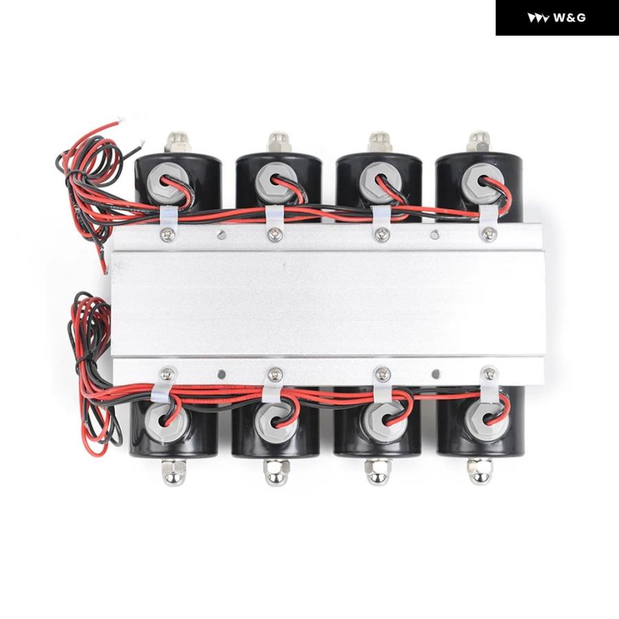 【並行輸入品】 汎用 DC12V 200PSI 4F ハイフローエア電磁弁 マニホールド 自動車エアサスペンション カスタム パーツ