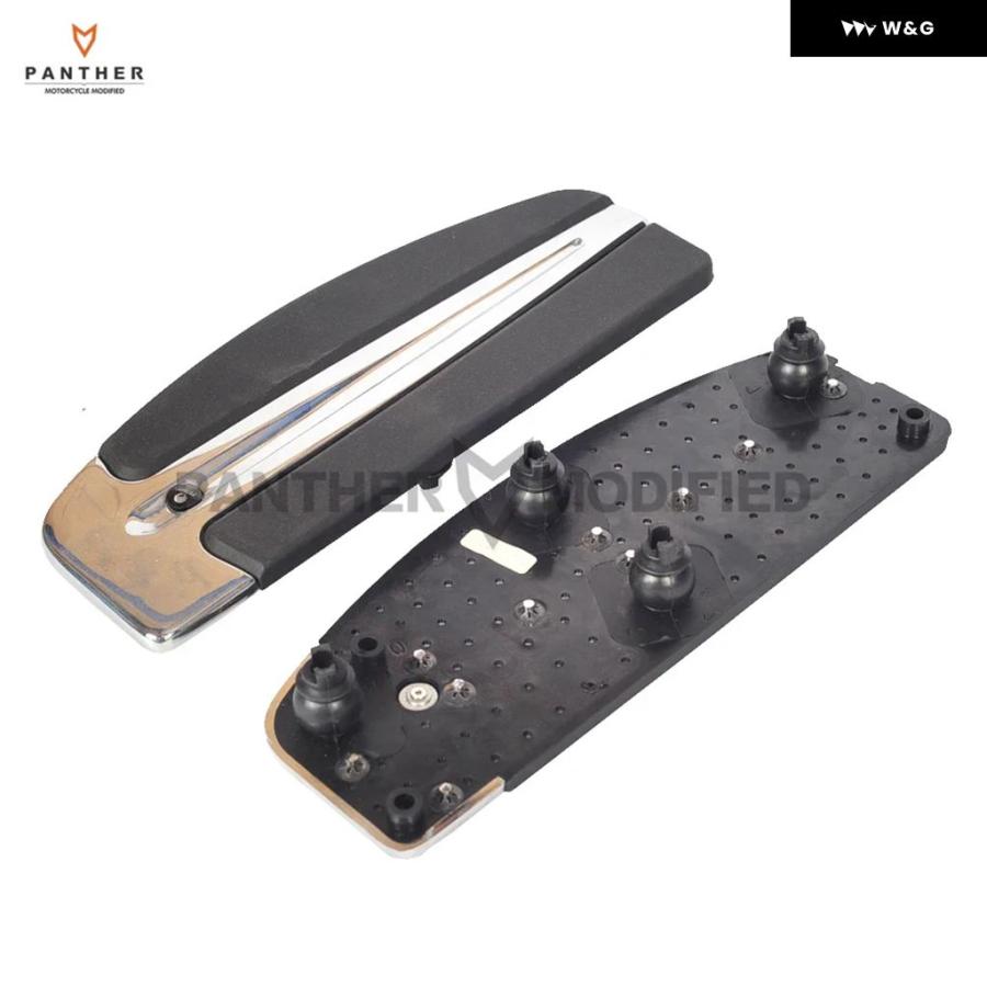 並行輸入品 クローム オートバイ バイク フットボード フットペグ モト フットレスト ケース ハーレー ソフテイル スイッチバックツーリングFLH ロードキンの画像
