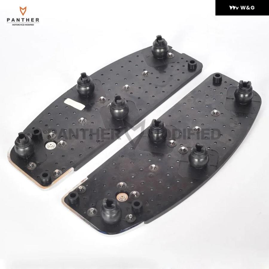 並行輸入品 クローム オートバイ バイク フットボード フットペグ モト フットレスト ケース ハーレー ソフテイル スイッチバックツーリングFLH ロードキンの画像
