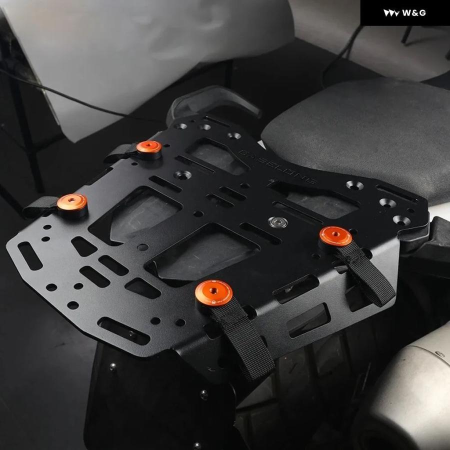 並行輸入品 KTM 1290 SUPER ADVENTURE R/S 2021-24 オートバイ バイク アルミリアラゲッジフェンダーラックカーゴラック サドルバッグ ホルダーの画像