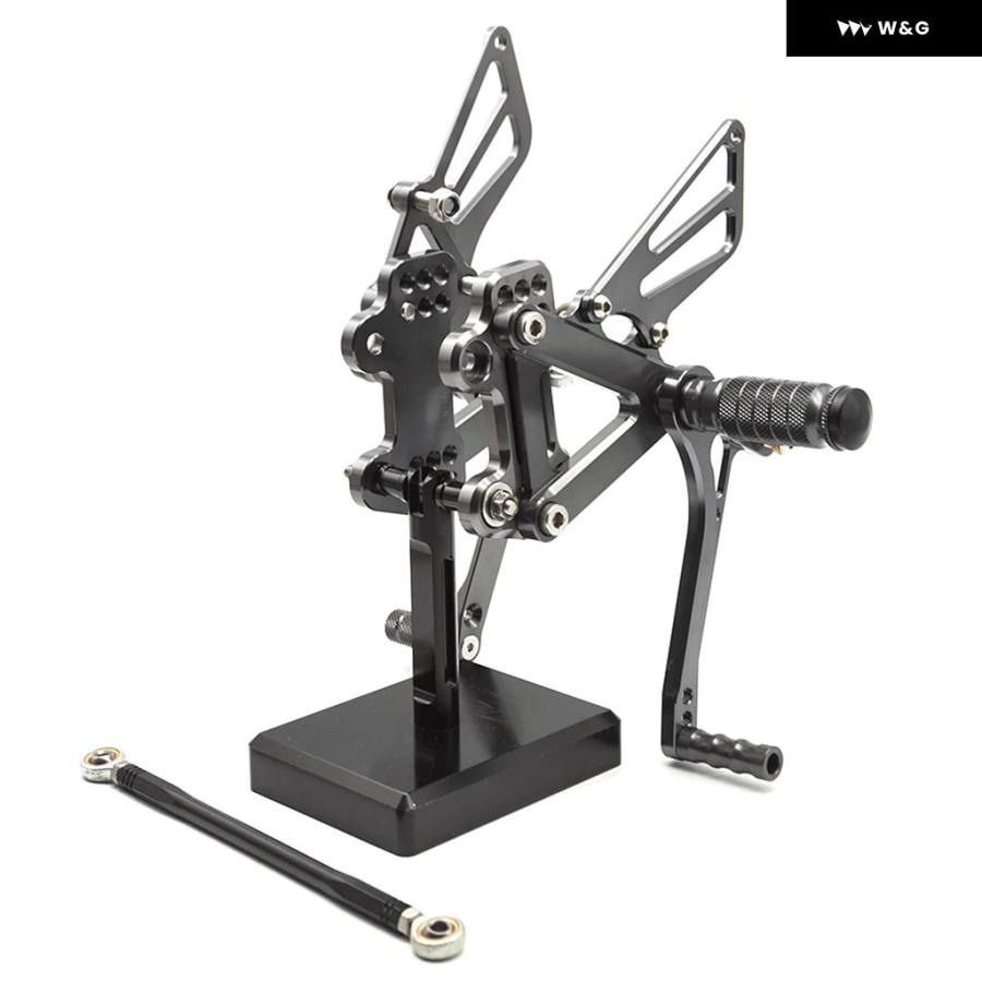 並行輸入品 カワサキ ZZR600 2005-2008 オートバイ バイク リアセット フットレスト フットペグ アルミ リアセット フットレスト フットペグの画像