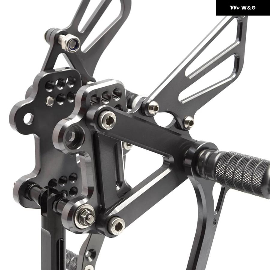 並行輸入品 カワサキ ZZR600 2005-2008 オートバイ バイク リアセット フットレスト フットペグ アルミ リアセット フットレスト フットペグの画像
