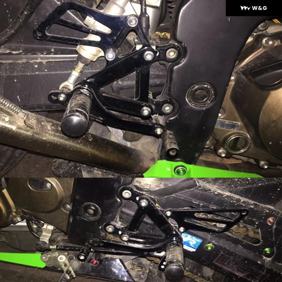 並行輸入品 カワサキ ZX9R 1999-2003 CNC オートバイ バイク 調整 リアセット フットレスト リア フットペグ フットレストの画像