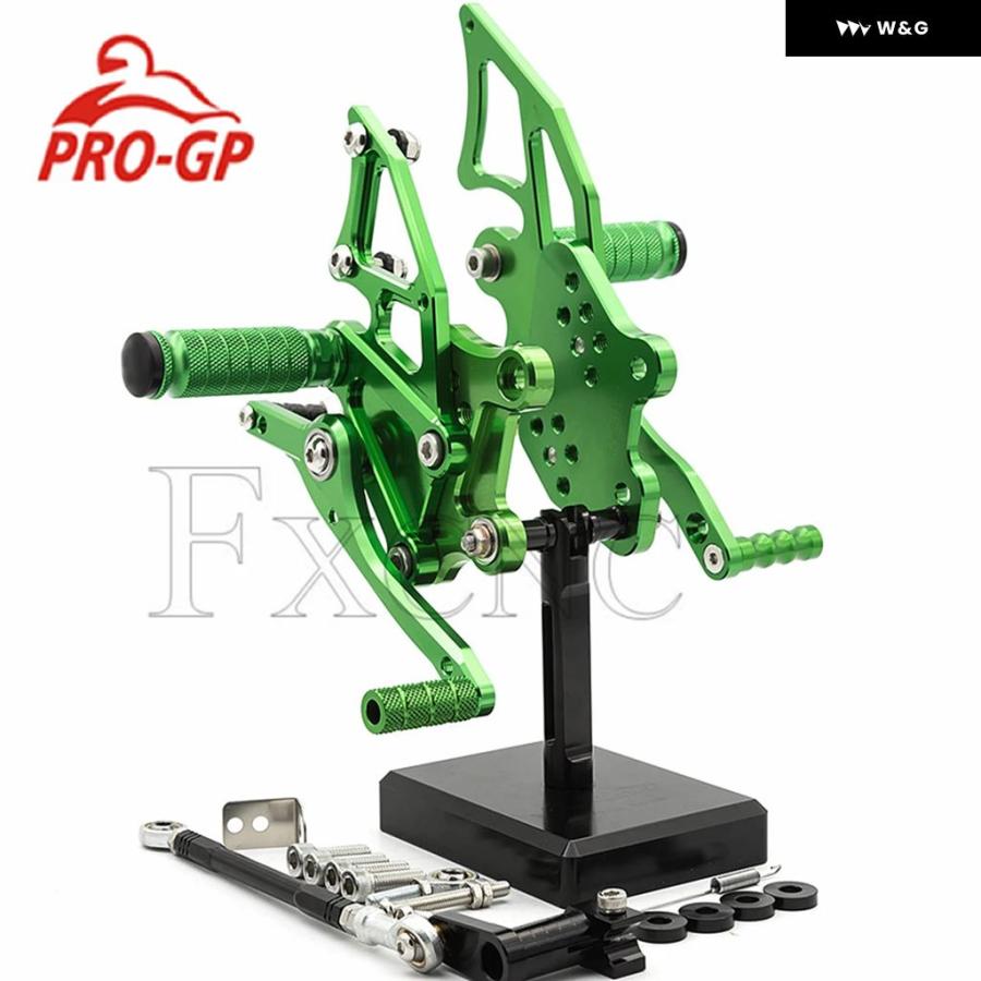 並行輸入品 ヤマハ YZF R3 MT03 2014-2023 CNC オートバイ バイク 調整可能 リアセット フットレスト フットレスト フットペグ ペダルの画像