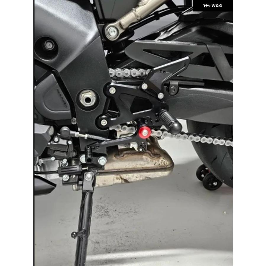 並行輸入品 2024年式 スズキ GSX-S1000GX GSXS1000GX CNCアルミ製 オートバイ バイク リアセット フットペグ フットレスト リアセット フットペグ ペダルの画像