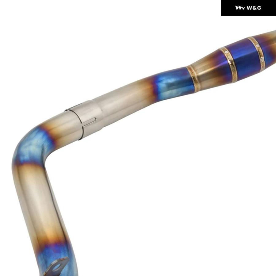 並行輸入品 オートバイ バイク 排気 システム エスケープチタン 合金 フロント パイプ リンク マフラー モトクロス ホンダ XADV750 X ADV750 ADV 750用の画像