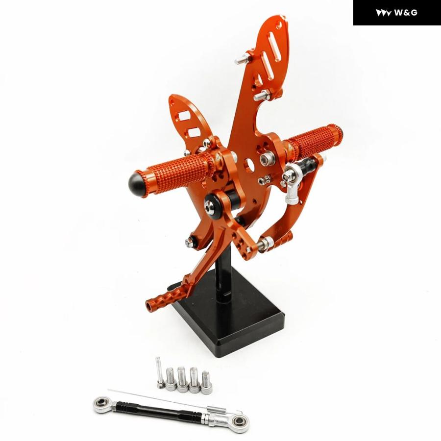 並行輸入品 1290 SUPER DUKE R GT 1290 2014-21 CNC リアセット フットペグ フットペグ ペダル フットレスト リアセットの画像