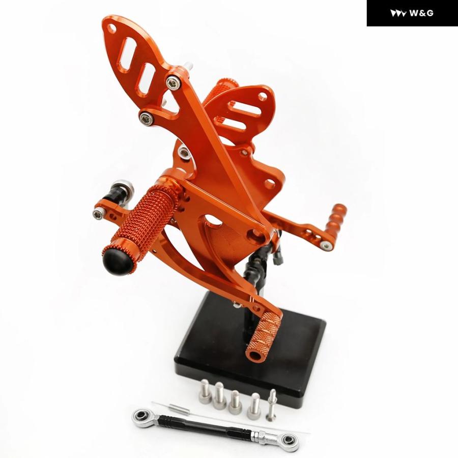 並行輸入品 1290 SUPER DUKE R GT 1290 2014-21 CNC リアセット フットペグ フットペグ ペダル フットレスト リアセットの画像