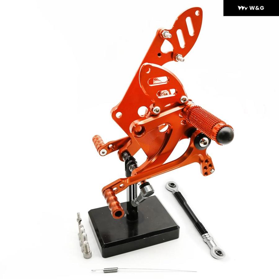 並行輸入品 1290 SUPER DUKE R GT 1290 2014-21 CNC リアセット フットペグ フットペグ ペダル フットレスト リアセットの画像