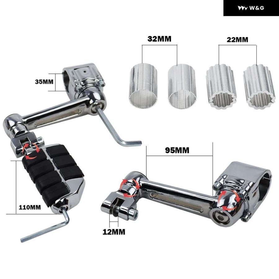 並行輸入品 ペグと 延長 アーム マウント キット は カワサキ バルカン S 650 EN650 VN650 EN 800 VN 900 VN800 VN900 S650に適合の画像