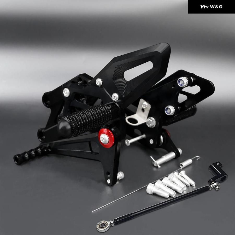 並行輸入品 ヤマハ YZF R25 R3 2022-2024 オートバイ バイク リアセット フットレスト フットペグ フットレスト ペグ リアペダルの画像
