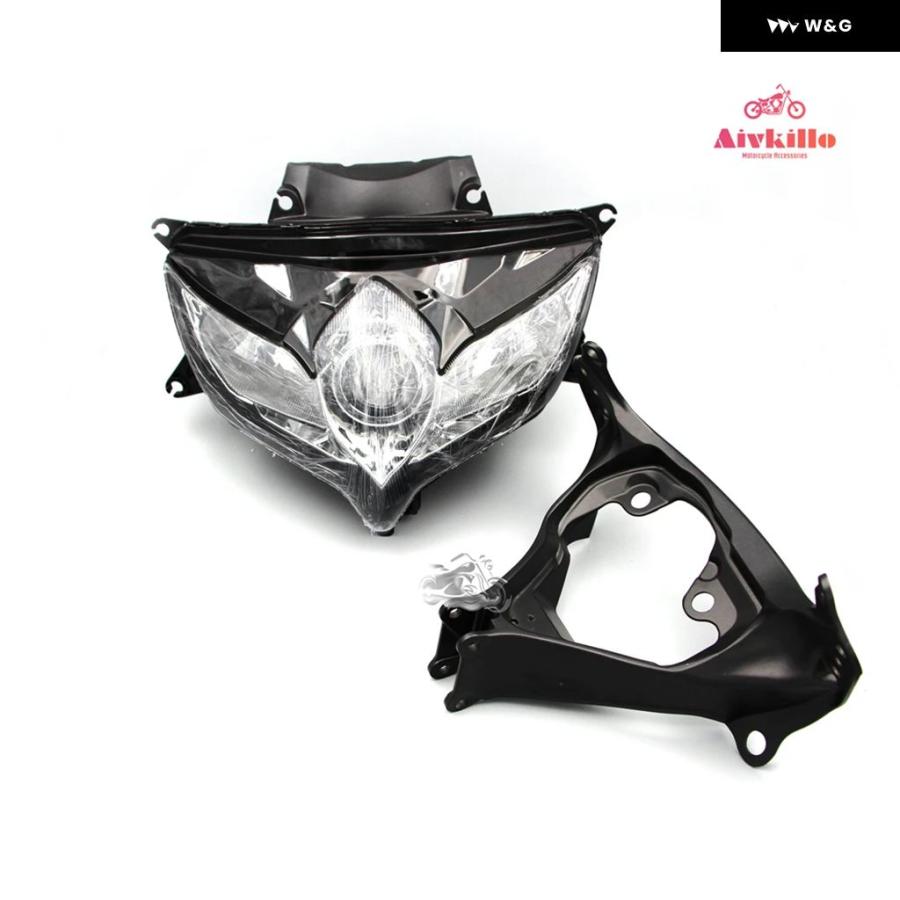 並行輸入品 スズキ GSXR600 GSXR750 2008 - 2010 K8 K9 ヘッドライト アセンブリ ヘッドランプ ライト ブラケット 750 に適合の画像