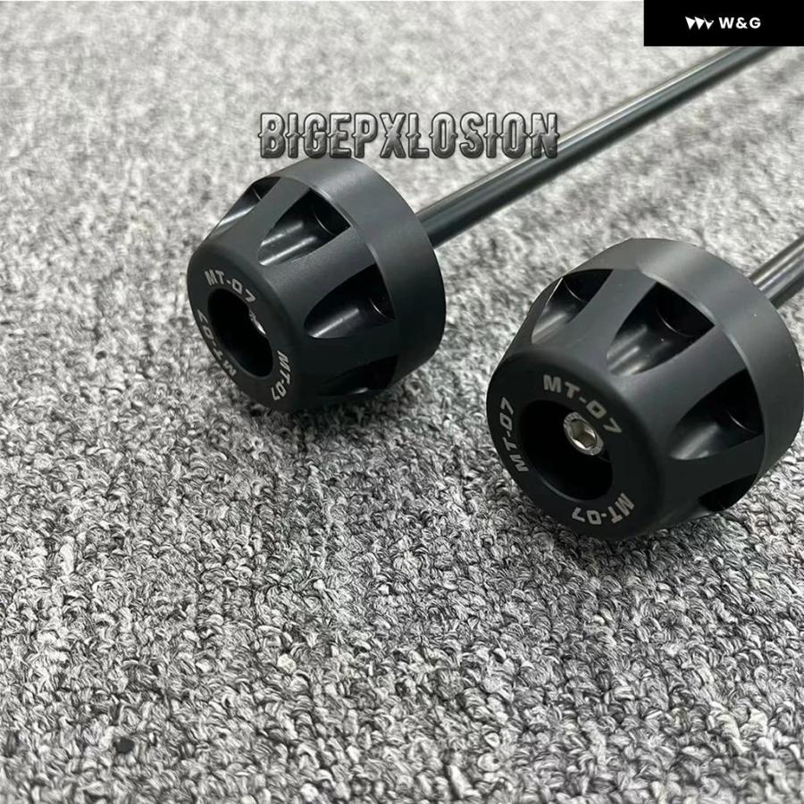 ブランド登録なし - 並行輸入品 リアフロントアクスル 民族音楽 衝突 スライダー ヤマハ MT-07 FZ-07 2014-2023 MT-09
