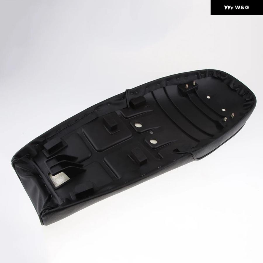 並行輸入品 1セット ブラック バイク カフェレーサー シート カスタム ヴィンテージ サドル フラットパン レトロシート ホンダ_2