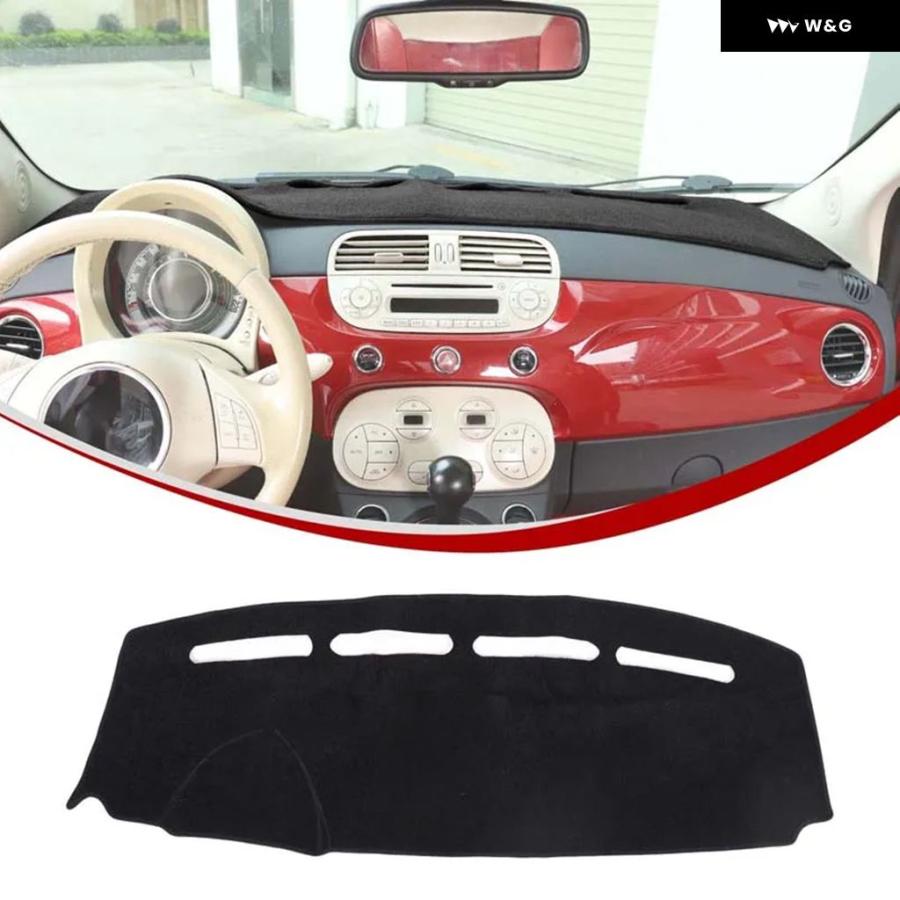 並行輸入品 フィアット 500 2008-2023 アバルト 595 2012-21-2023 フランネルダッシュマットサンシェー | ブランド登録なし | 05