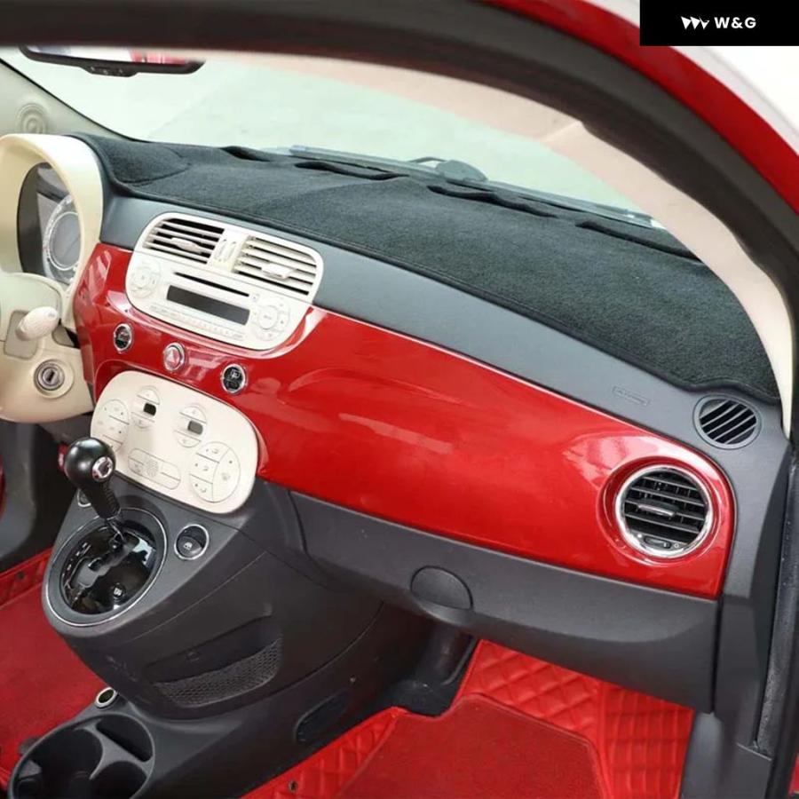 並行輸入品 フィアット 500 2008-2023 アバルト 595 2012-21-2023 フランネルダッシュマットサンシェー | ブランド登録なし | 08