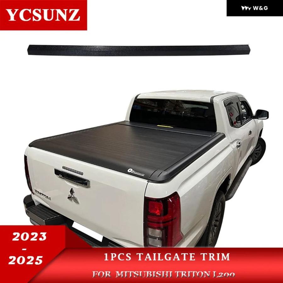 並行輸入品 テールゲートカバー トリム 三菱 トライトン L200 MV 2023 2024 2025 荷台 キャップ ダブルキャ | ブランド登録なし