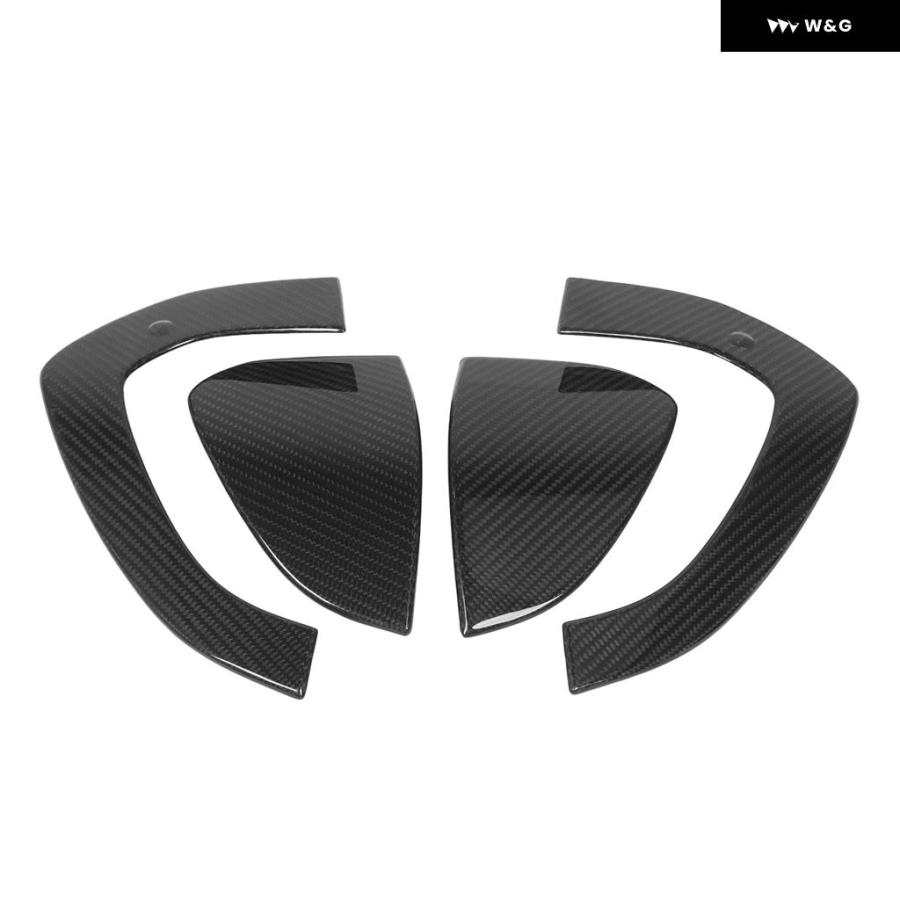 並行輸入品】 4PCS 外装 ドアハンドル カバー カーボン アウター