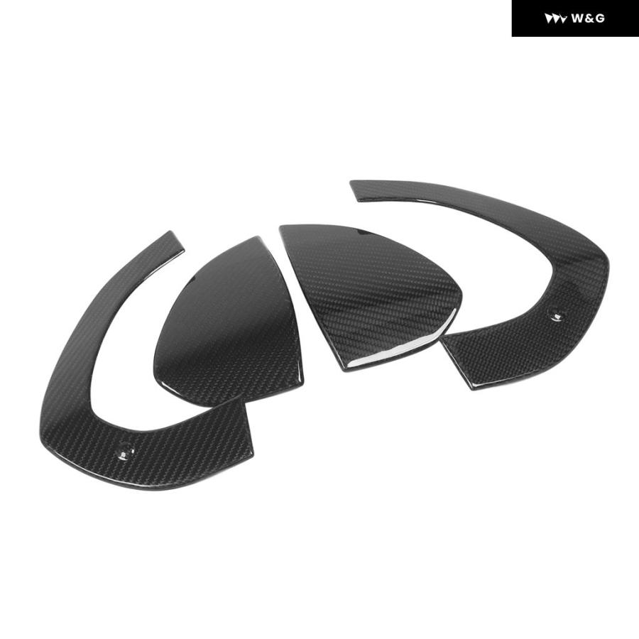 並行輸入品】 4PCS 外装 ドアハンドル カバー カーボン アウター