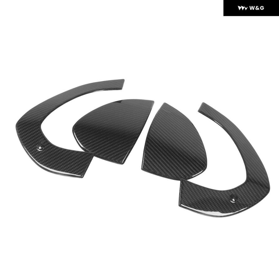 並行輸入品 4PCS 外装 ドアハンドル カバー カーボン アウター トリム