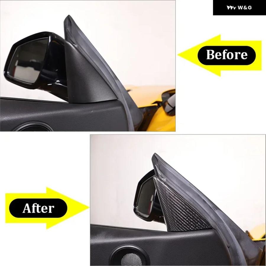並行輸入品 ドアAピラー ホーンカバー トリム デコレーション トヨタ GRスープラMK5 A90 2019-2022 オーディオ | ブランド登録なし | 04