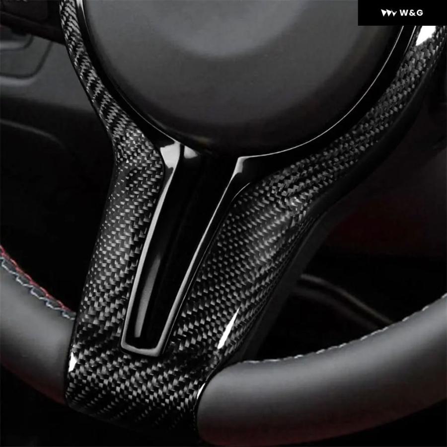 並行輸入品】 カーボン ステアリングホイール トリム BMW M3 F80 M4