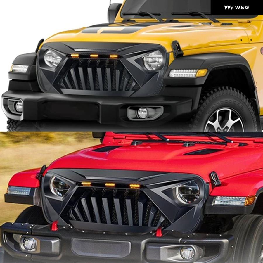 並行輸入品 4X4 カスタム フロント レーシング グリル ジープ ラングラー JL グラディエーター JT 2018-2022 | ブランド登録なし | 05