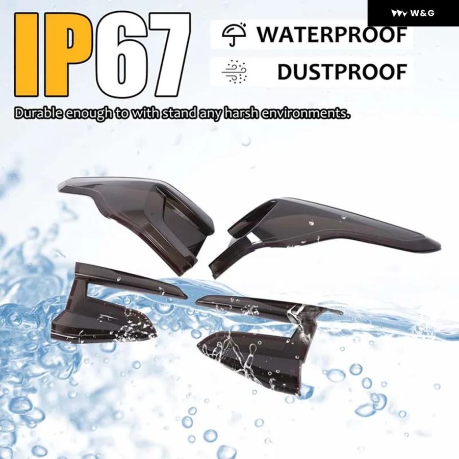 並行輸入品 スバル クロストレック 2024 2025 車用 テールライト カバー ブレーキライト ワイド インジケーター カバー | ブランド登録なし | 03