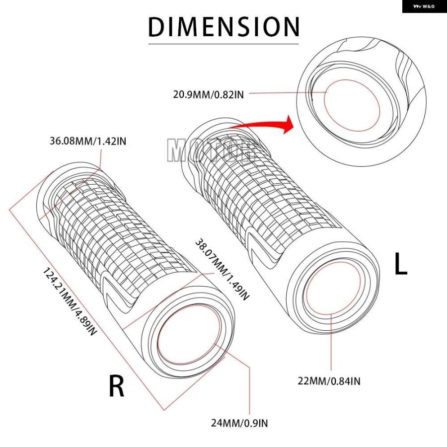 並行輸入品ヤマハ YZF-R25/YZF R25/YZFR25 2015-2017 2016 オートバイ バイク 7/8インチ 22MM アルミ ラバー 滑り止め ハンドルバー ハンドルバー ハン | ブランド登録なし | 13