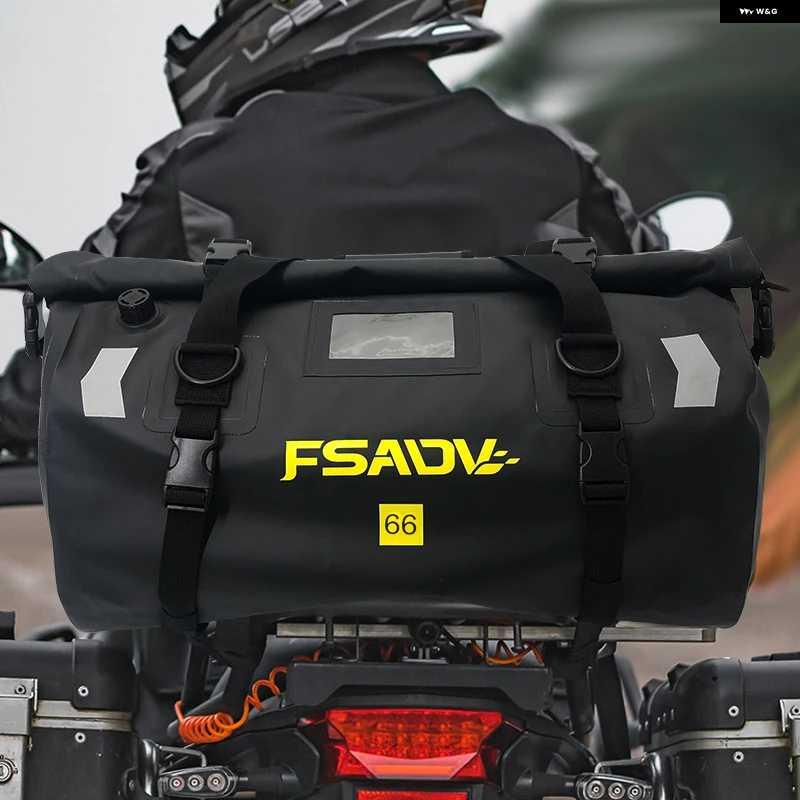 並行輸入品オートバイ バイク キャリア テールバッグ リア用バッグ 40L 60L ツーリング用バッグ オートバイ バイク 防水 スポーツリア用バッグパック BMの画像