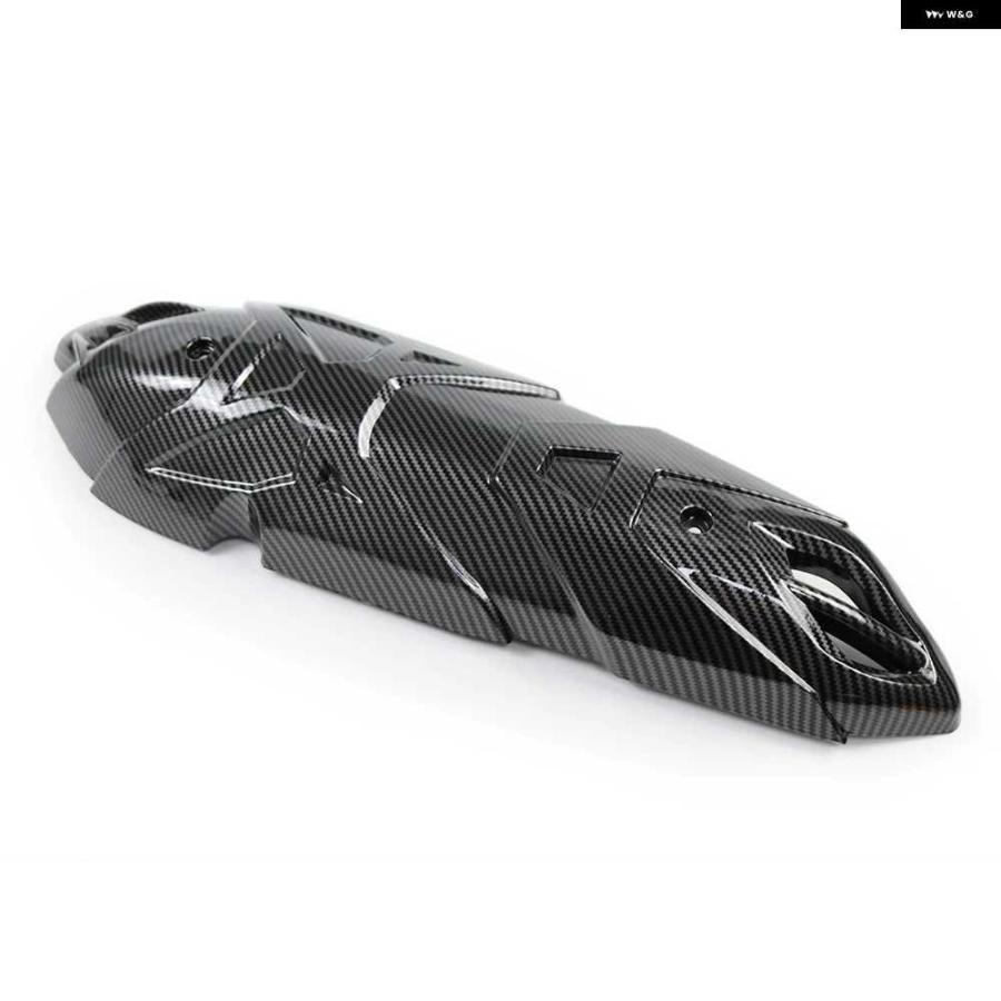 並行輸入品マフラーカバー ヤマハ XMAX 125 XMAX 125 TECH MAX 2021-2025 2023 オートバイ バイク カーボン マフラー ヒートシールド カバー