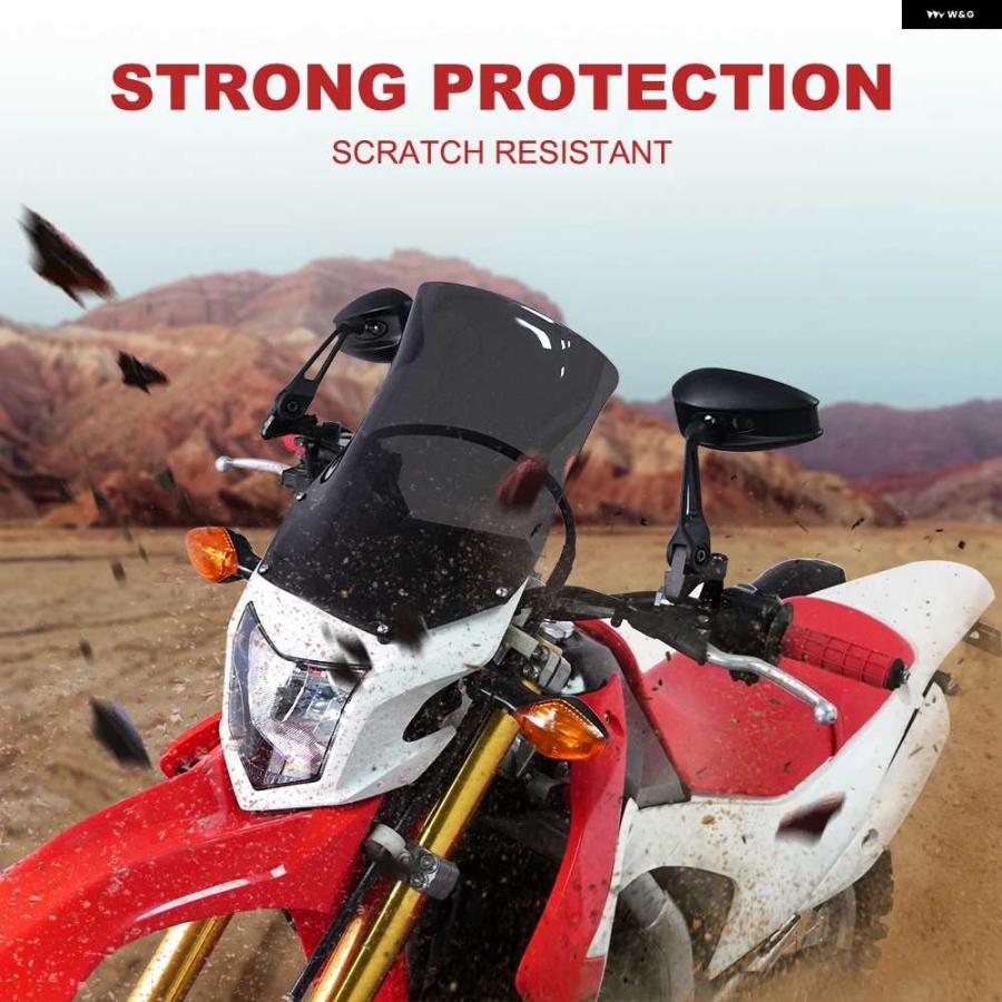 並行輸入品ウインドスクリーン 風防デフレクター プロテクター スズキ TS200 DR125 DR200SE DR350 オートバイ バイク フロント ウインドスクリーンの画像