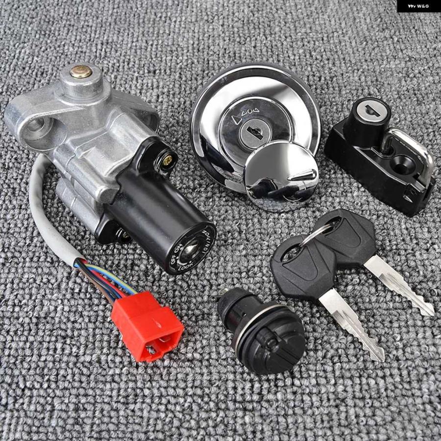 並行輸入品イグニッション スイッチ 燃料ガスキャップ シートロック キーセット ヤマハ XVS 125 250 400 650 1100 ドラッグスター シルバラード Vスター_1